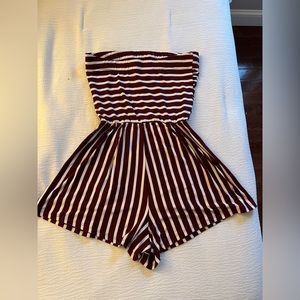 Striped romper, soft